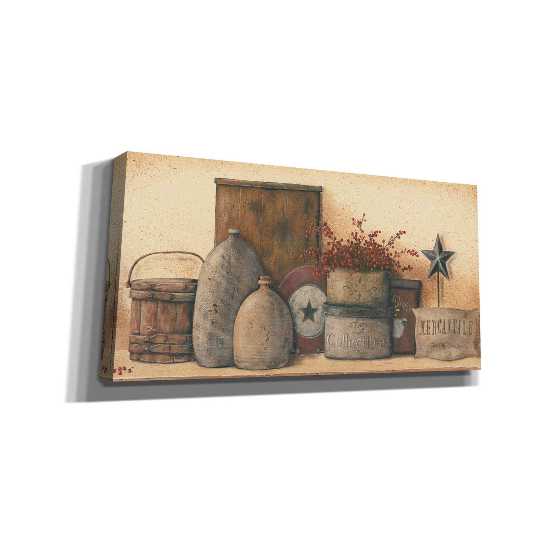 'Antique Treasures I' by Pam Britton, Canvas Wall Art
