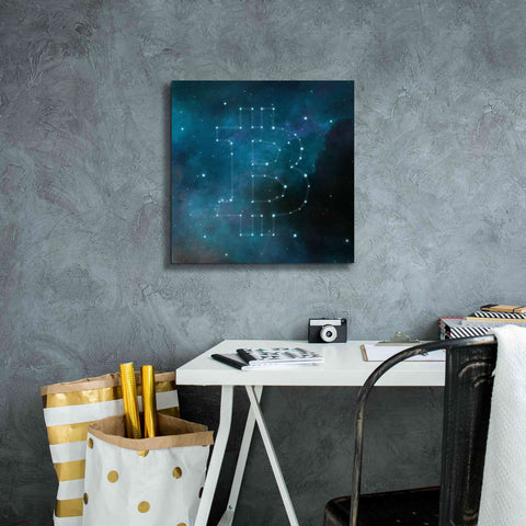 Image of 'Bitcoin Constellation II' by Epic Portfolio, Giclee Canvas Wall Art,18x18