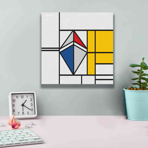 Image of 'Mondrian 3937 Ethereum Crypto Art-02' by Epic Portfolio, Giclee Canvas Wall Art,12 x 12