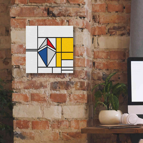 Image of 'Mondrian 3937 Ethereum Crypto Art-02' by Epic Portfolio, Giclee Canvas Wall Art,12 x 12