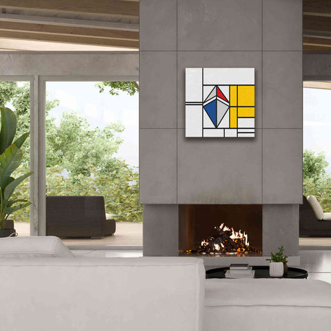 Image of 'Mondrian 3937 Ethereum Crypto Art-02' by Epic Portfolio, Giclee Canvas Wall Art,26 x 26