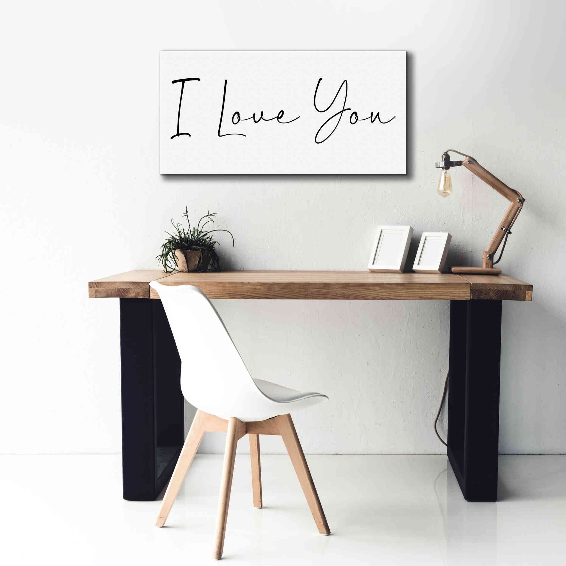 'I Love You' by Epic Portfolio, Giclee Canvas Wall Art,40x20