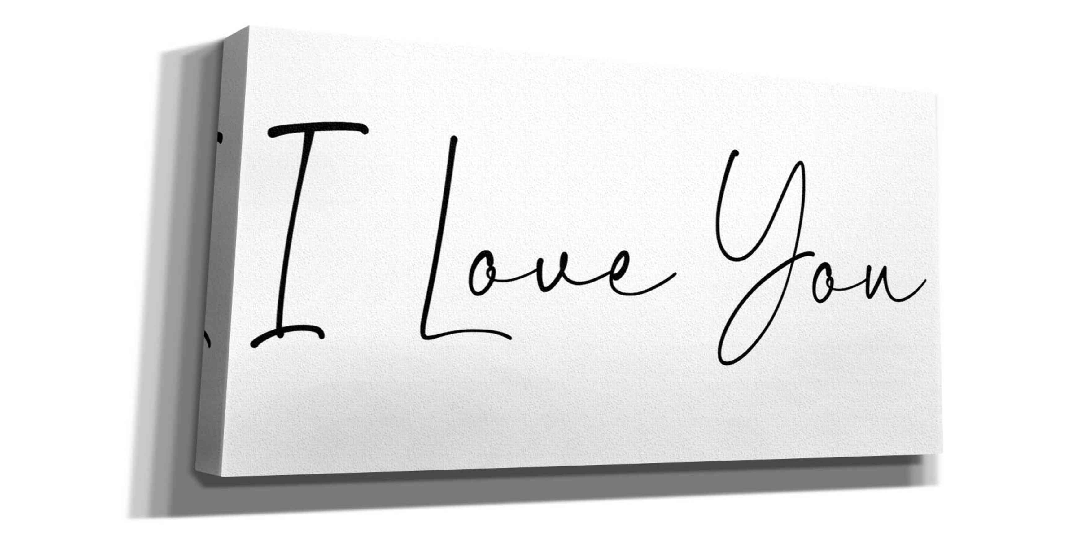 'I Love You' by Epic Portfolio, Giclee Canvas Wall Art