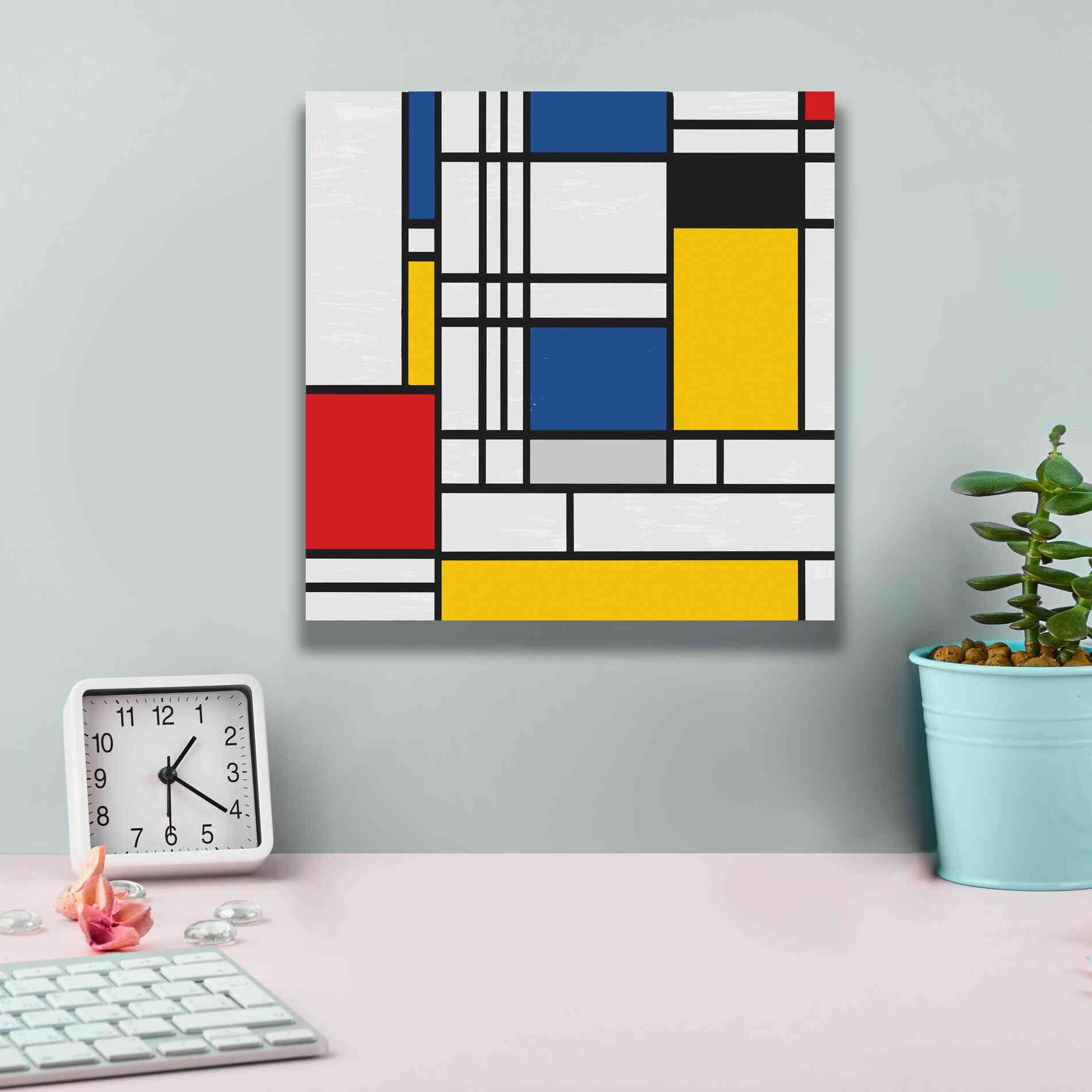 'Mondrian NFT2' by Epic Portfolio, Giclee Canvas Wall Art,12x12
