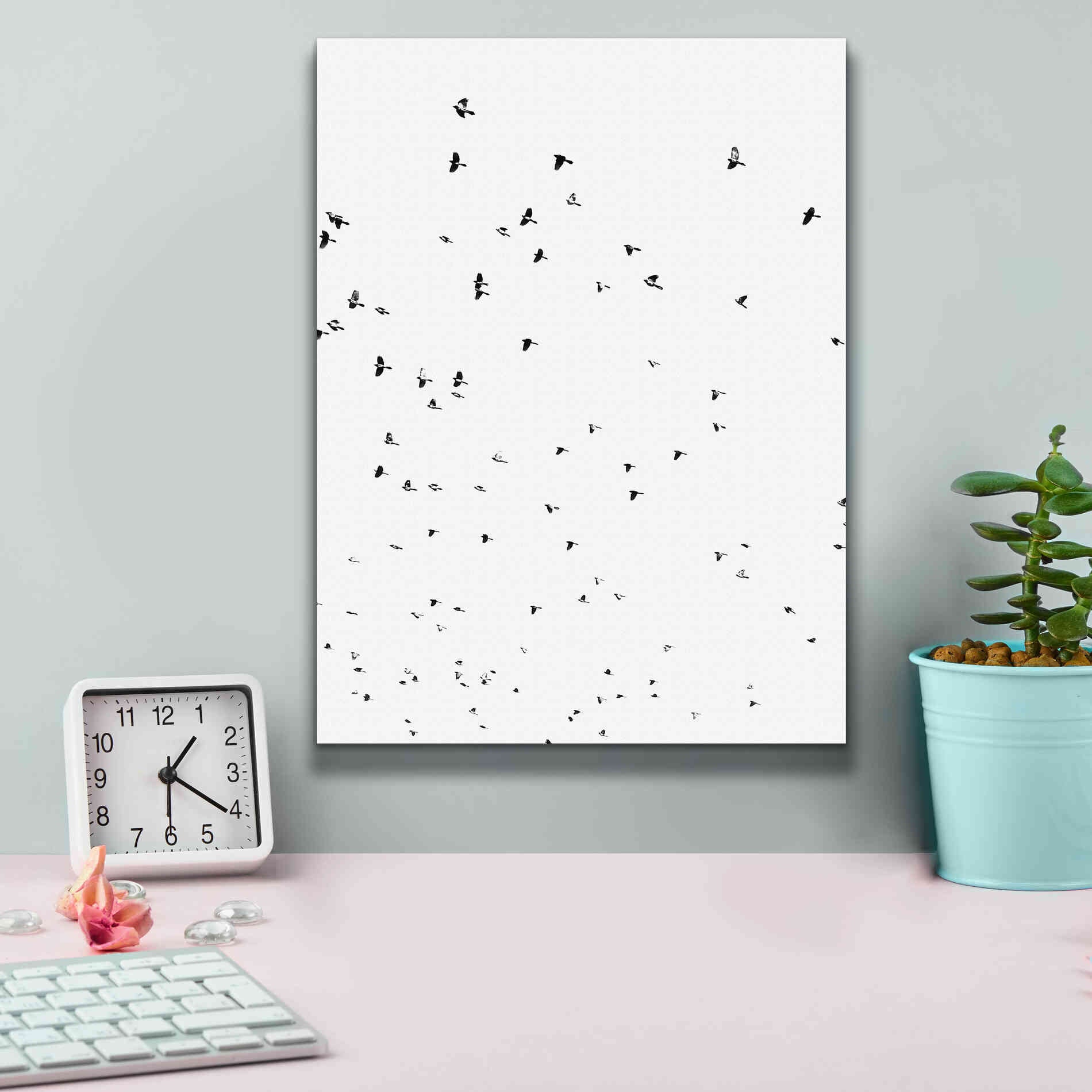 'Bird Constellation' by Epic Portfolio, Giclee Canvas Wall Art,12x16