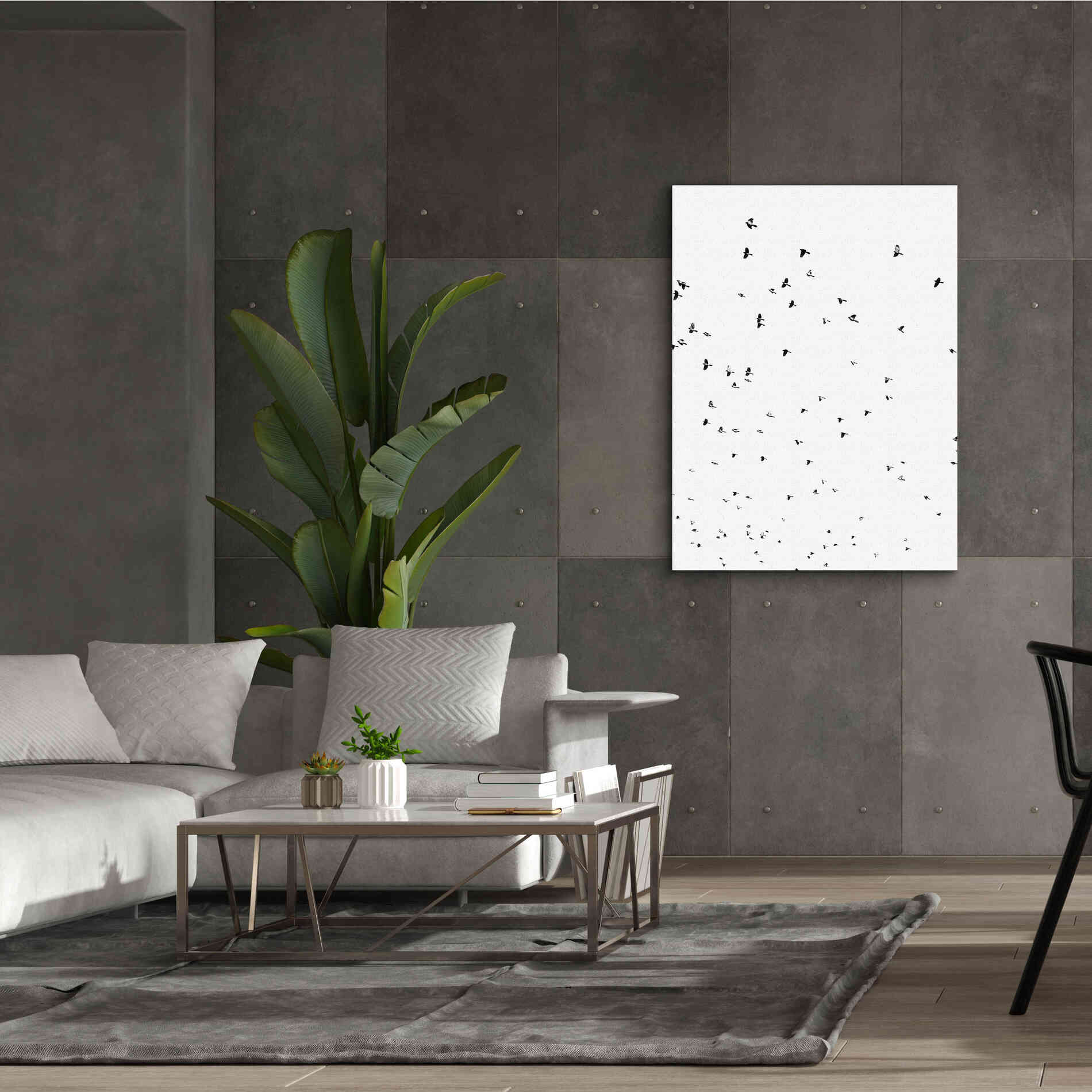 'Bird Constellation' by Epic Portfolio, Giclee Canvas Wall Art,40x54