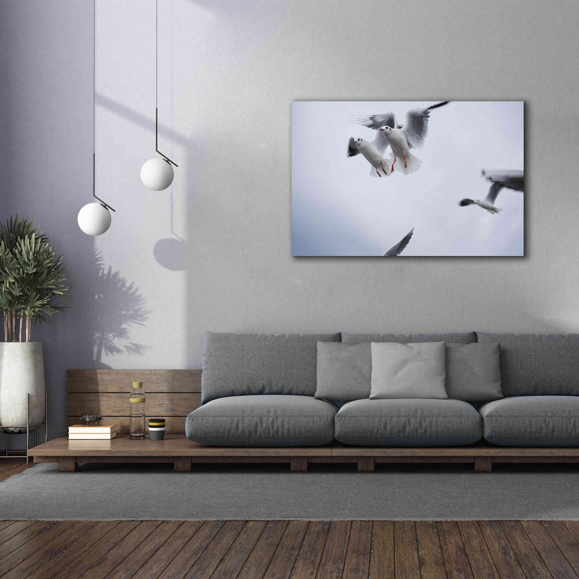 'Bird Hug' by Epic Portfolio, Giclee Canvas Wall Art,60x40