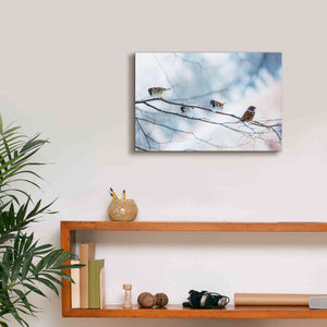 'Bird Feeders Treehouse' by Epic Portfolio, Giclee Canvas Wall Art,18x12