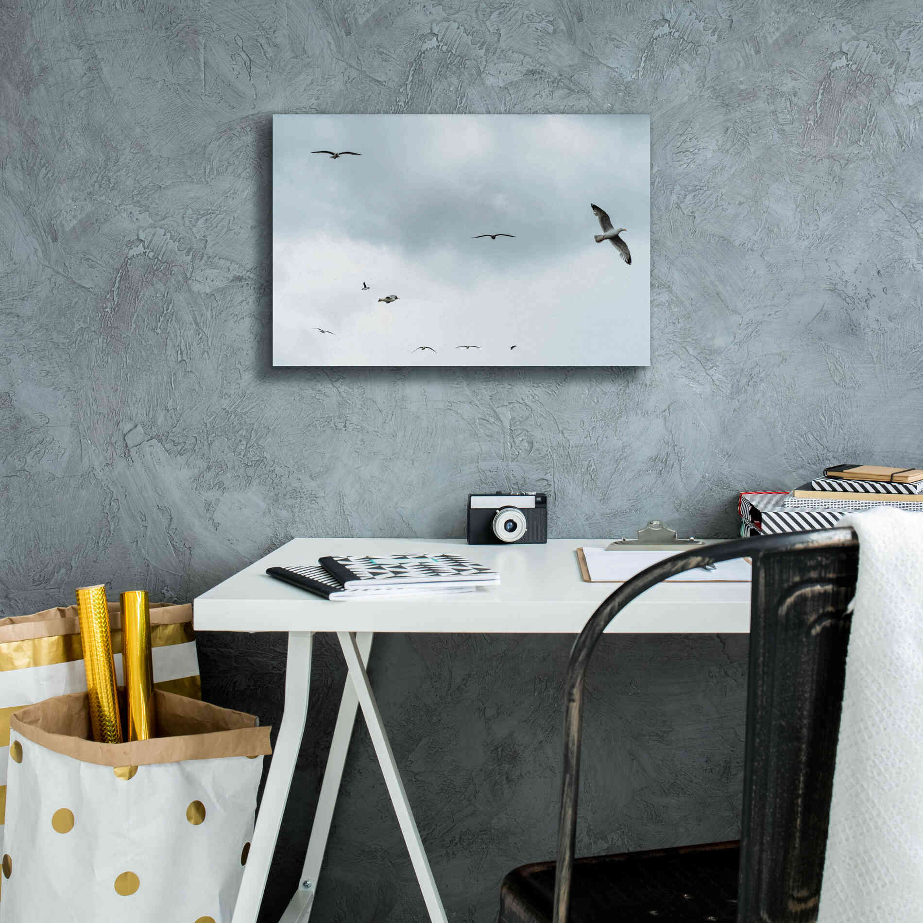 'Sky Patrol' by Epic Portfolio, Giclee Canvas Wall Art,18x12