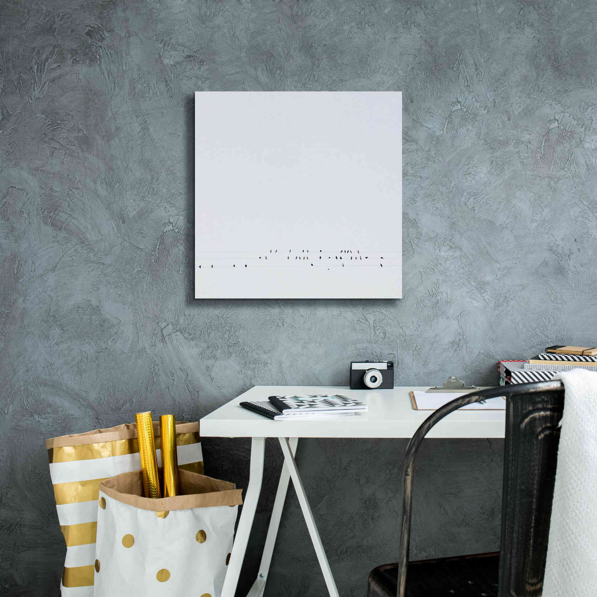'Winter Sky' by Epic Portfolio, Giclee Canvas Wall Art,18x18