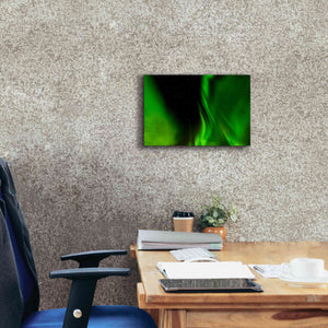 'A Beautiful Green Aurora Borealis' by Epic Portfolio, Giclee Canvas Wall Art,18x12