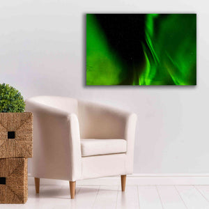 'A Beautiful Green Aurora Borealis' by Epic Portfolio, Giclee Canvas Wall Art,40x26