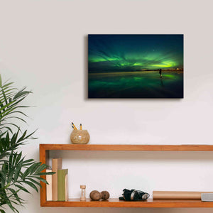 'Amazing View On The Northern Lights' by Epic Portfolio, Giclee Canvas Wall Art,18x12