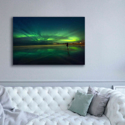 Image of 'Amazing View On The Northern Lights' by Epic Portfolio, Giclee Canvas Wall Art,60x40