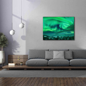 'Aurora Borealis Over Ocean' by Epic Portfolio, Giclee Canvas Wall Art,54x40