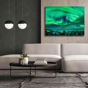 'Aurora Borealis Over Ocean' by Epic Portfolio, Giclee Canvas Wall Art,54x40