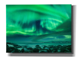 'Aurora Borealis Over Ocean' by Epic Portfolio, Giclee Canvas Wall Art