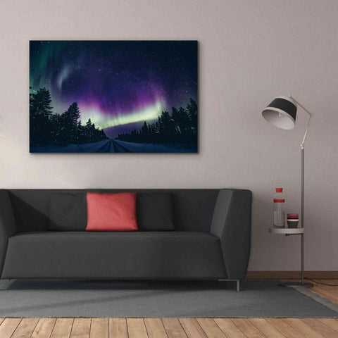 Image of 'Colorful Polar Arctic Northern Lights' by Epic Portfolio, Giclee Canvas Wall Art,60x40