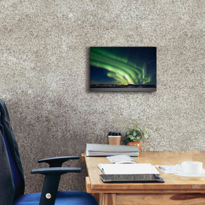 'Dancing Northern Lights' by Epic Portfolio, Giclee Canvas Wall Art,18x12