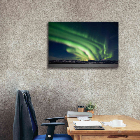Image of 'Dancing Northern Lights' by Epic Portfolio, Giclee Canvas Wall Art,40x26