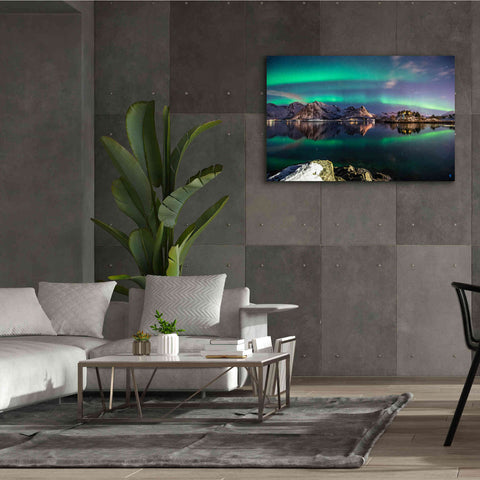 Image of 'Northern Light Aurora Borealis' by Epic Portfolio, Giclee Canvas Wall Art,60x40
