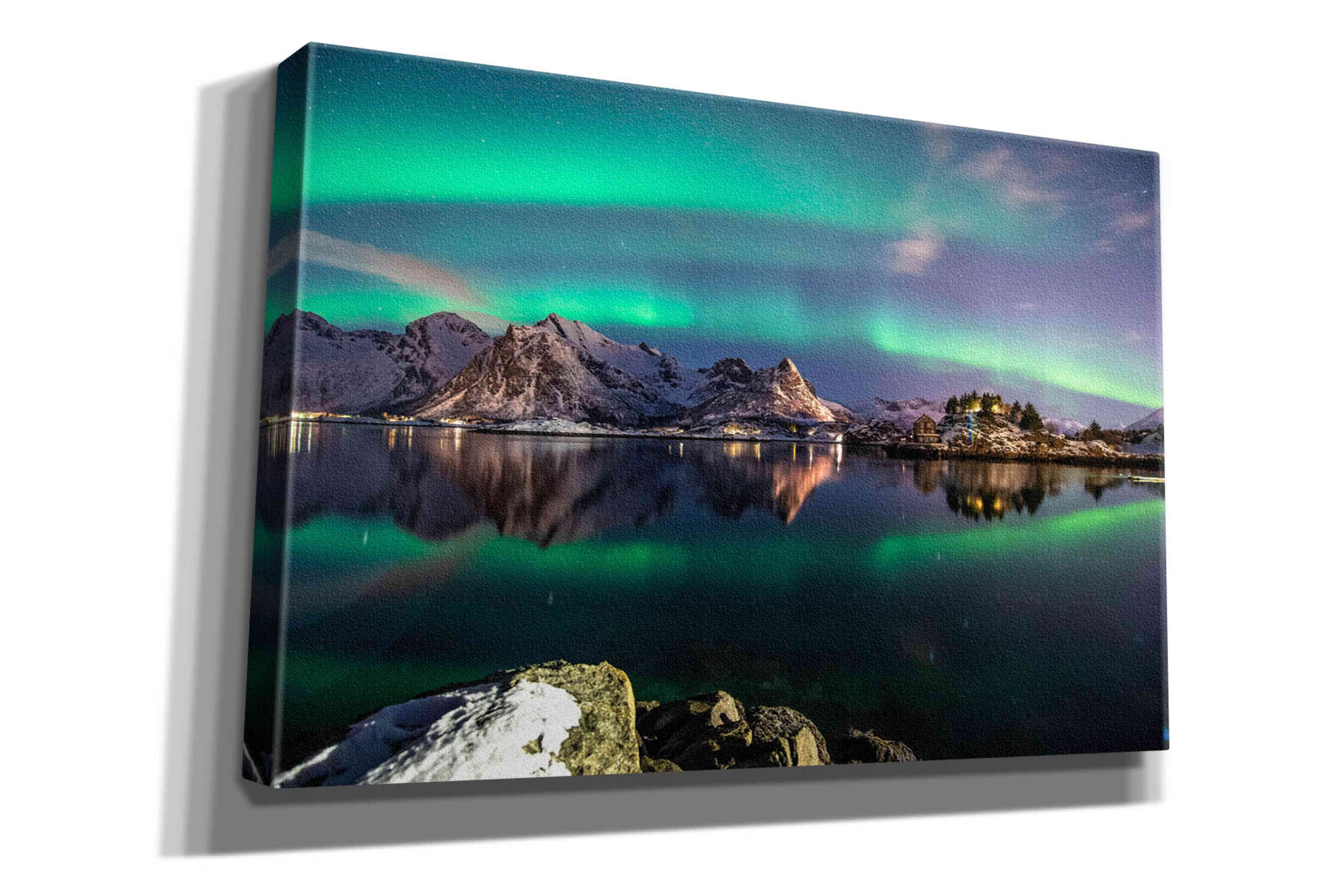 'Northern Light Aurora Borealis' by Epic Portfolio, Giclee Canvas Wall Art
