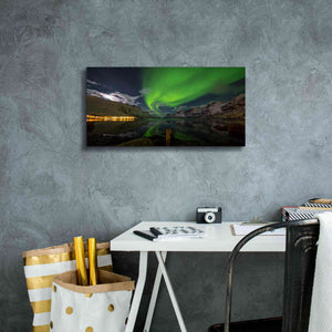 'Northern Lights 1' by Epic Portfolio, Giclee Canvas Wall Art,24x12