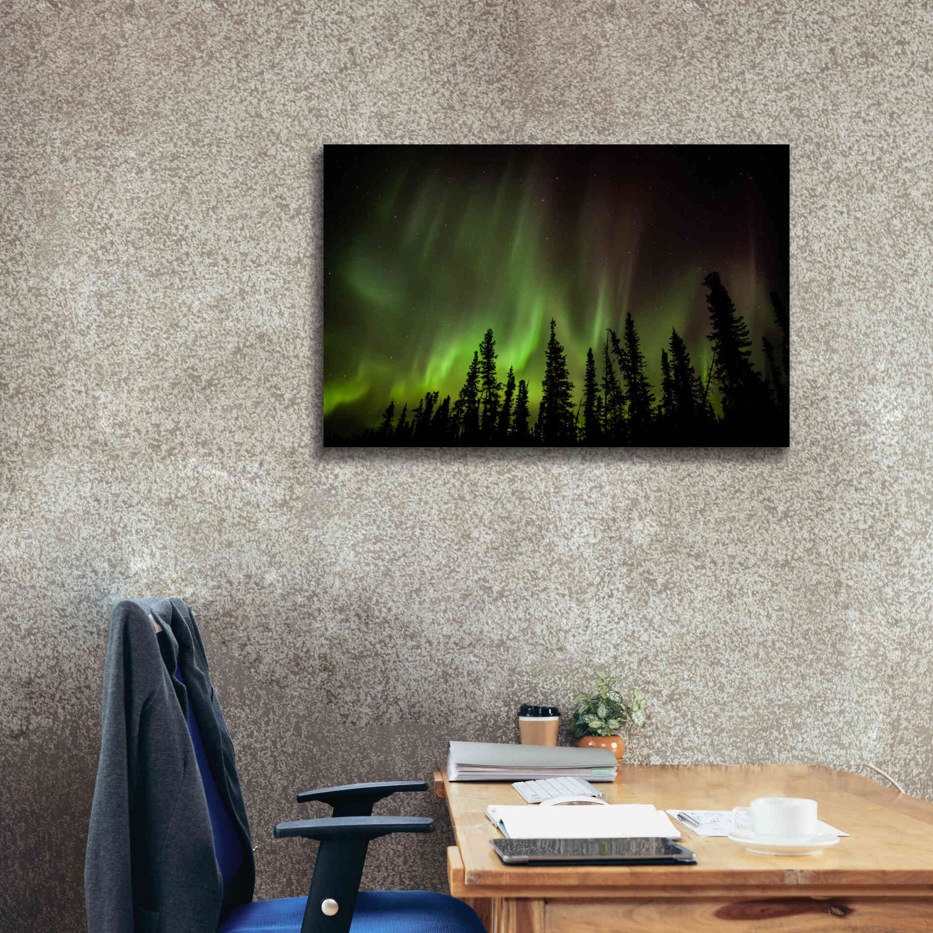 'Northern Lights 2' by Epic Portfolio, Giclee Canvas Wall Art,40x26