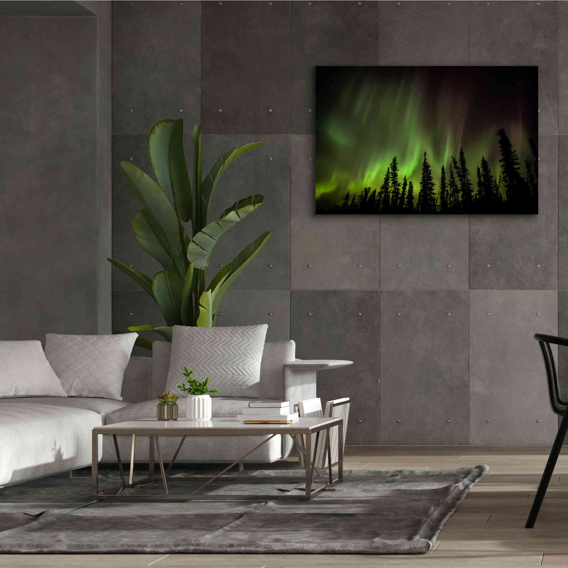 'Northern Lights 2' by Epic Portfolio, Giclee Canvas Wall Art,60x40