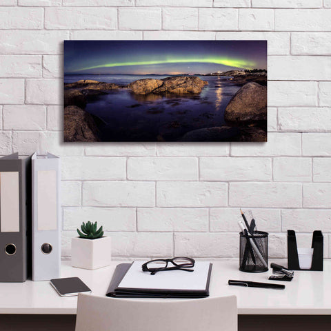 Image of 'Northern Lights 6' by Epic Portfolio, Giclee Canvas Wall Art,24x12