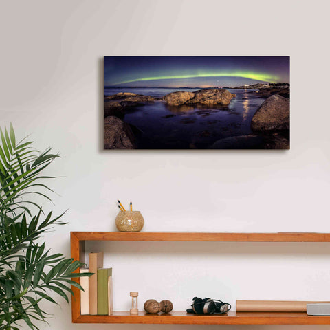Image of 'Northern Lights 6' by Epic Portfolio, Giclee Canvas Wall Art,24x12