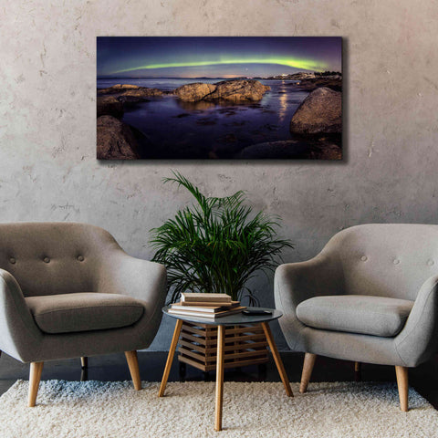 Image of 'Northern Lights 6' by Epic Portfolio, Giclee Canvas Wall Art,60x30