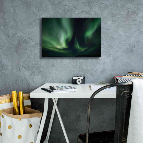 Image of 'Northern Lights 8' by Epic Portfolio, Giclee Canvas Wall Art,18x12