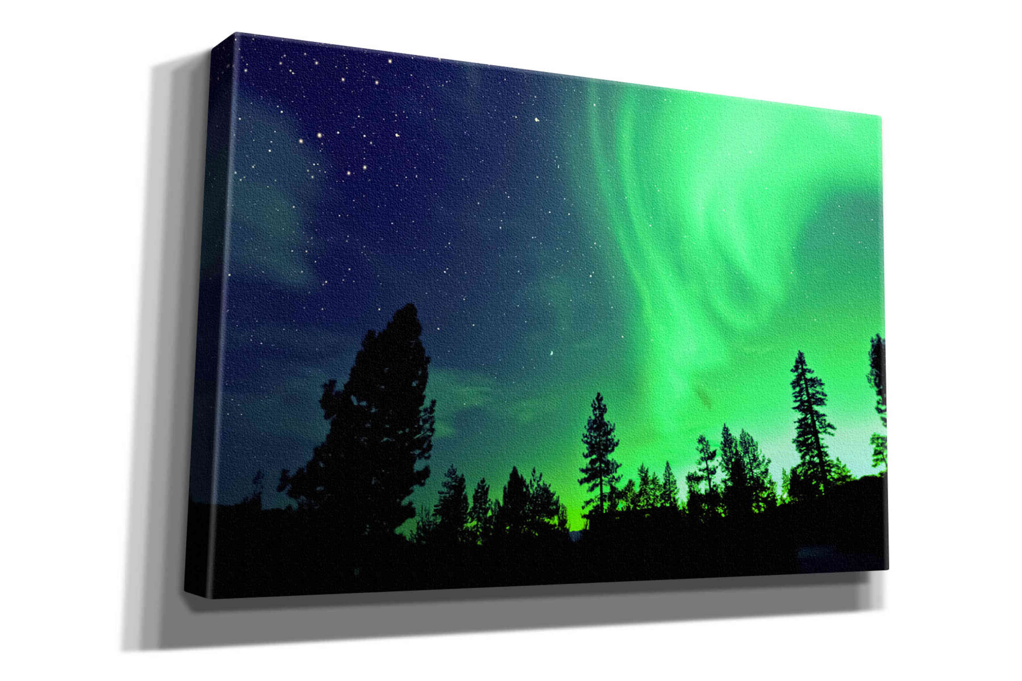 'Northern Lights Aurora Borealis 2' by Epic Portfolio, Giclee Canvas Wall Art