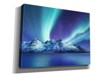 'Northern Lights In The Lofoten Islands Norway 1' by Epic Portfolio, Giclee Canvas Wall Art