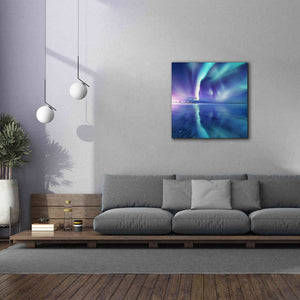 'Northern Lights In The Lofoten Islands Norway 4' by Epic Portfolio, Giclee Canvas Wall Art,37x37