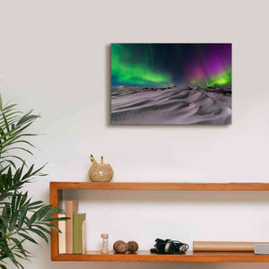 'Northern Lights On The Arctic Ocean Shore 1' by Epic Portfolio, Giclee Canvas Wall Art,18x12
