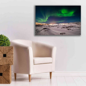'Northern Lights On The Arctic Ocean Shore 2' by Epic Portfolio, Giclee Canvas Wall Art,40x26