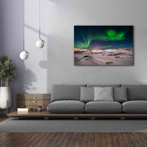 Image of 'Northern Lights On The Arctic Ocean Shore 2' by Epic Portfolio, Giclee Canvas Wall Art,60x40