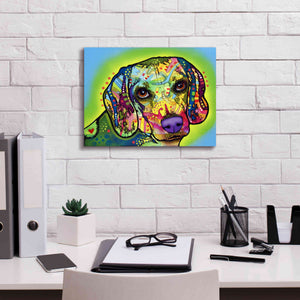 'Beagle' by Dean Russo, Giclee Canvas Wall Art,16x12