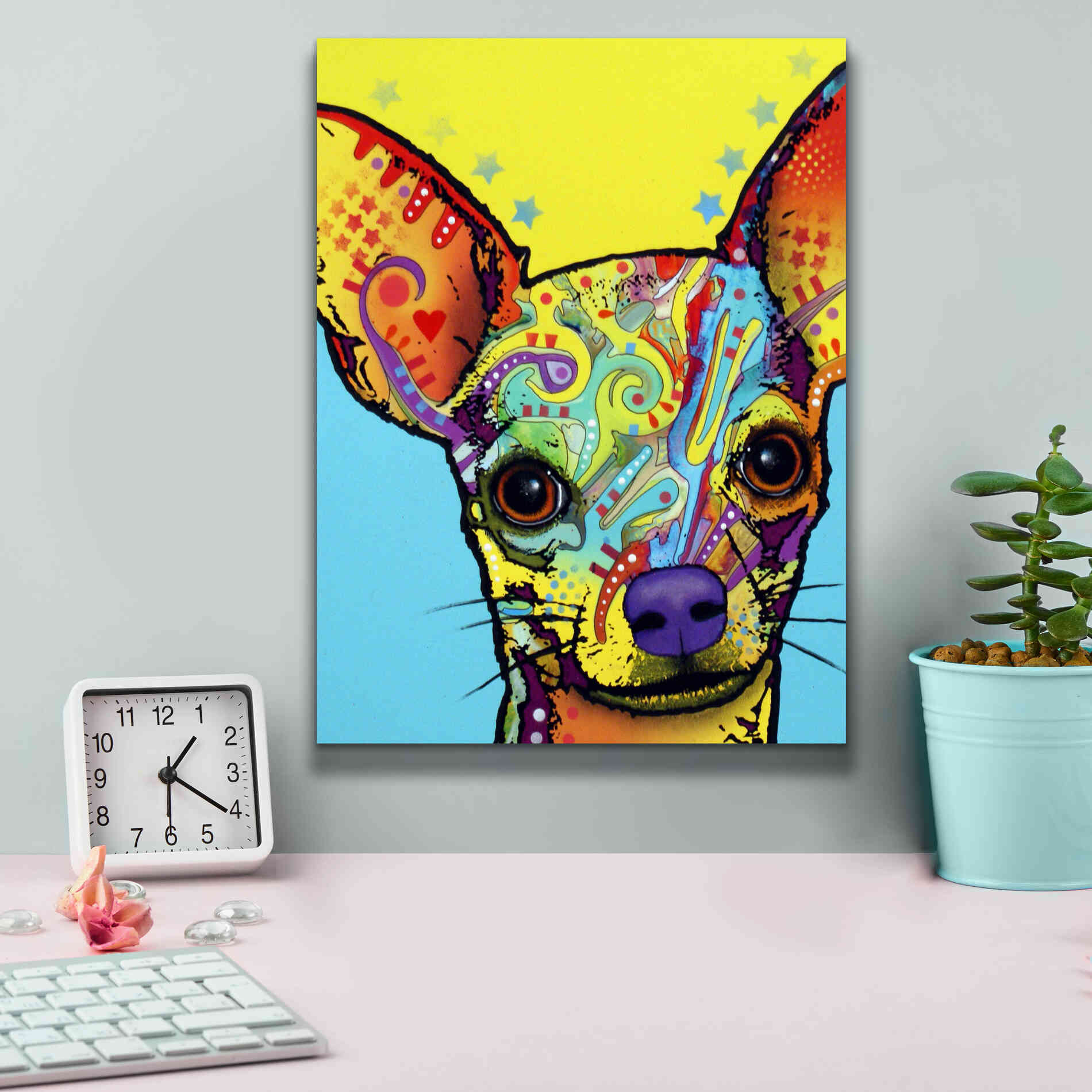 'Chihuahua I' by Dean Russo, Giclee Canvas Wall Art,12x16
