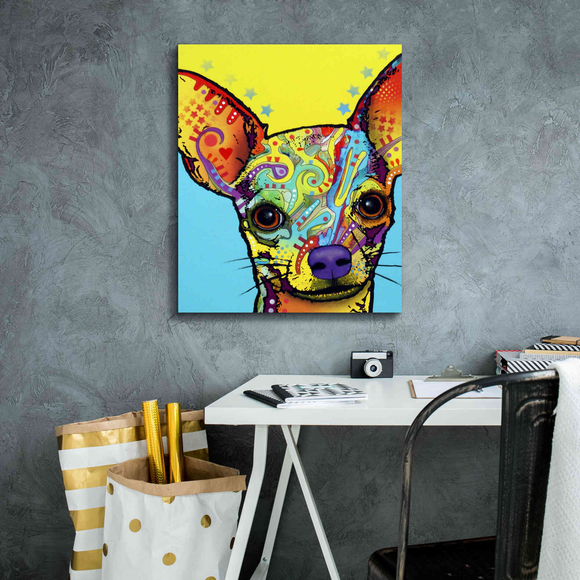 'Chihuahua I' by Dean Russo, Giclee Canvas Wall Art,20x24