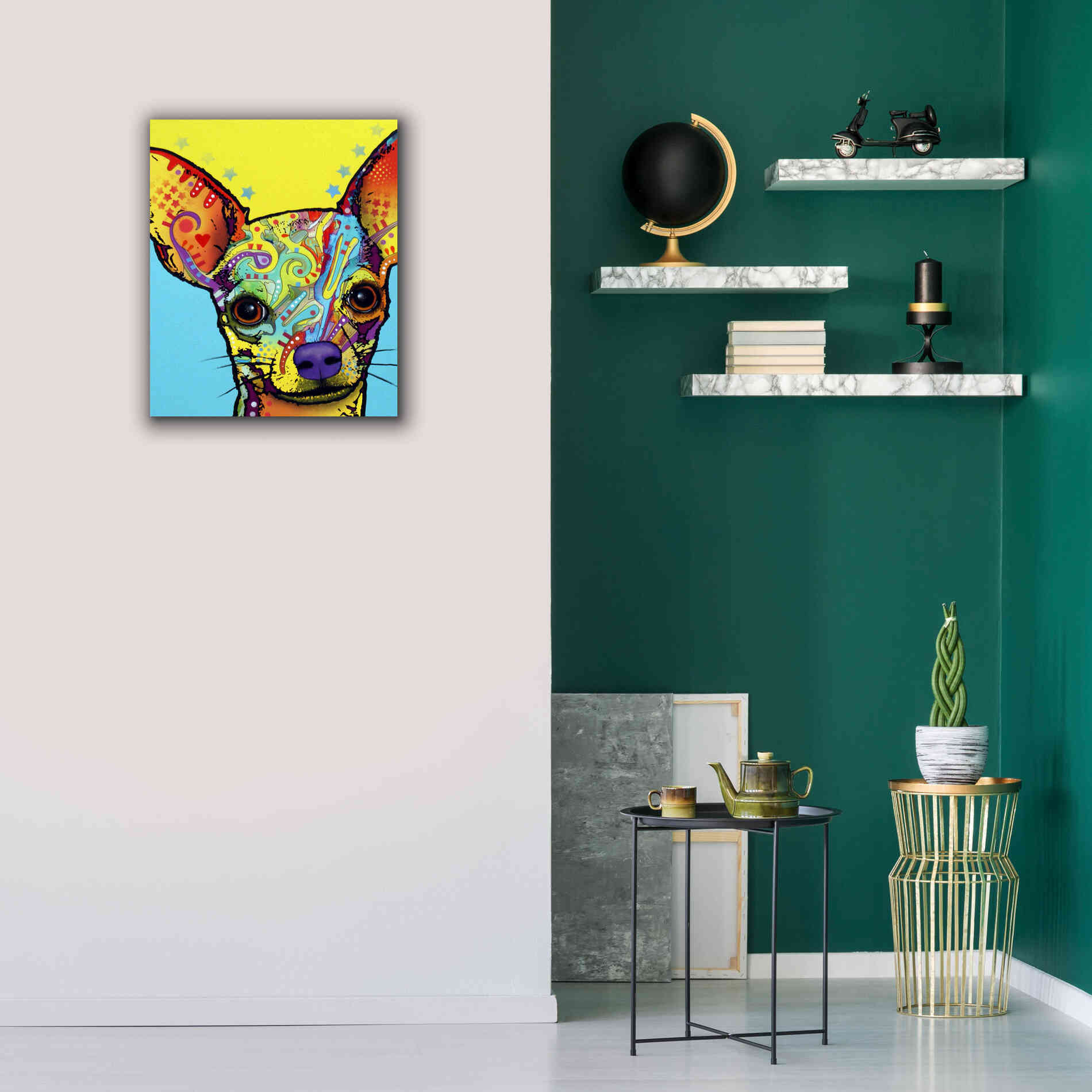 'Chihuahua I' by Dean Russo, Giclee Canvas Wall Art,20x24