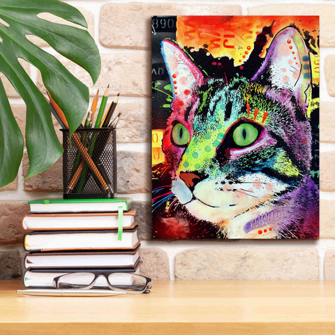Image of 'Curiosity Cat' by Dean Russo, Giclee Canvas Wall Art,12x16