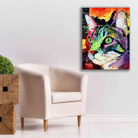 Image of 'Curiosity Cat' by Dean Russo, Giclee Canvas Wall Art,26x34