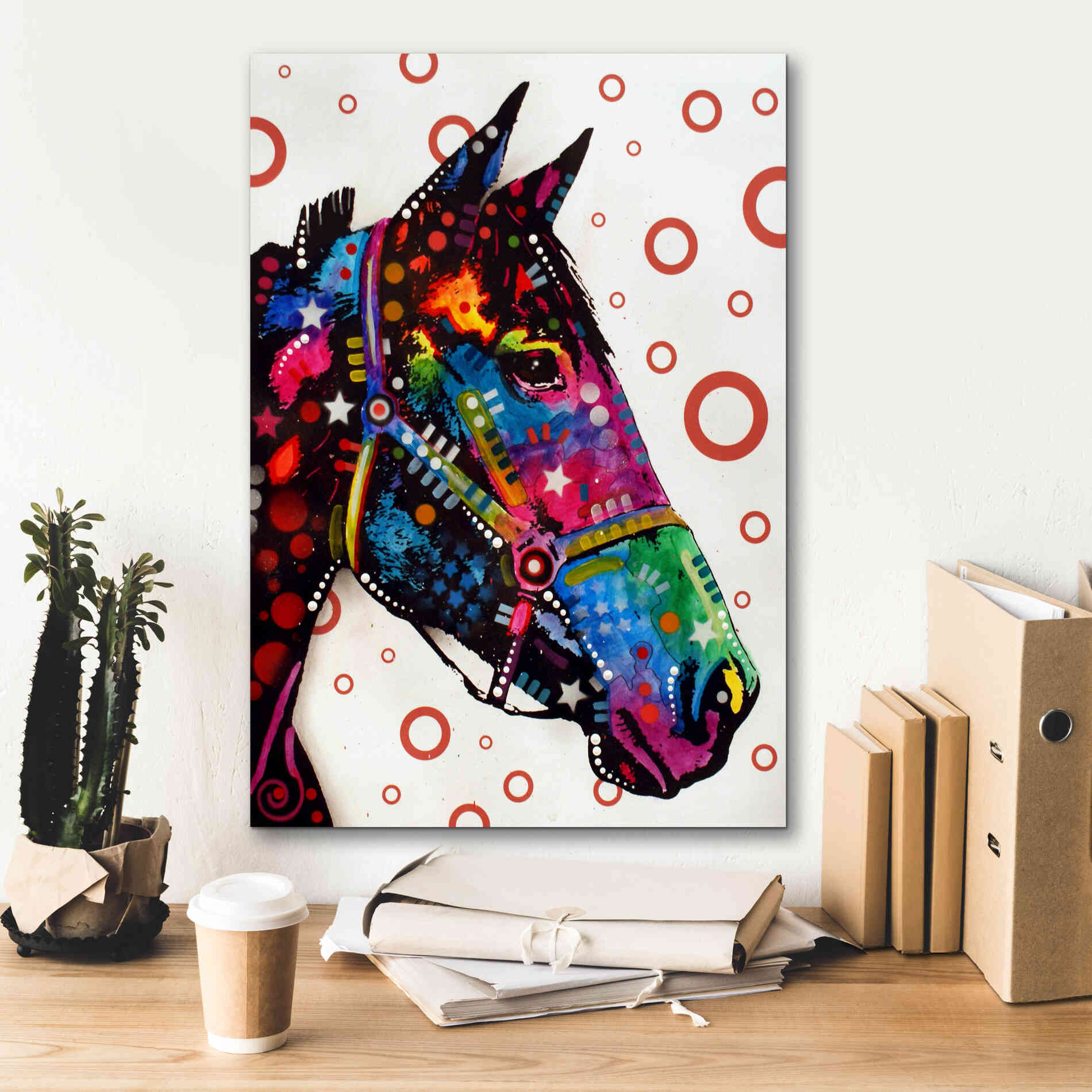 'Horse 1' by Dean Russo, Giclee Canvas Wall Art,18x26