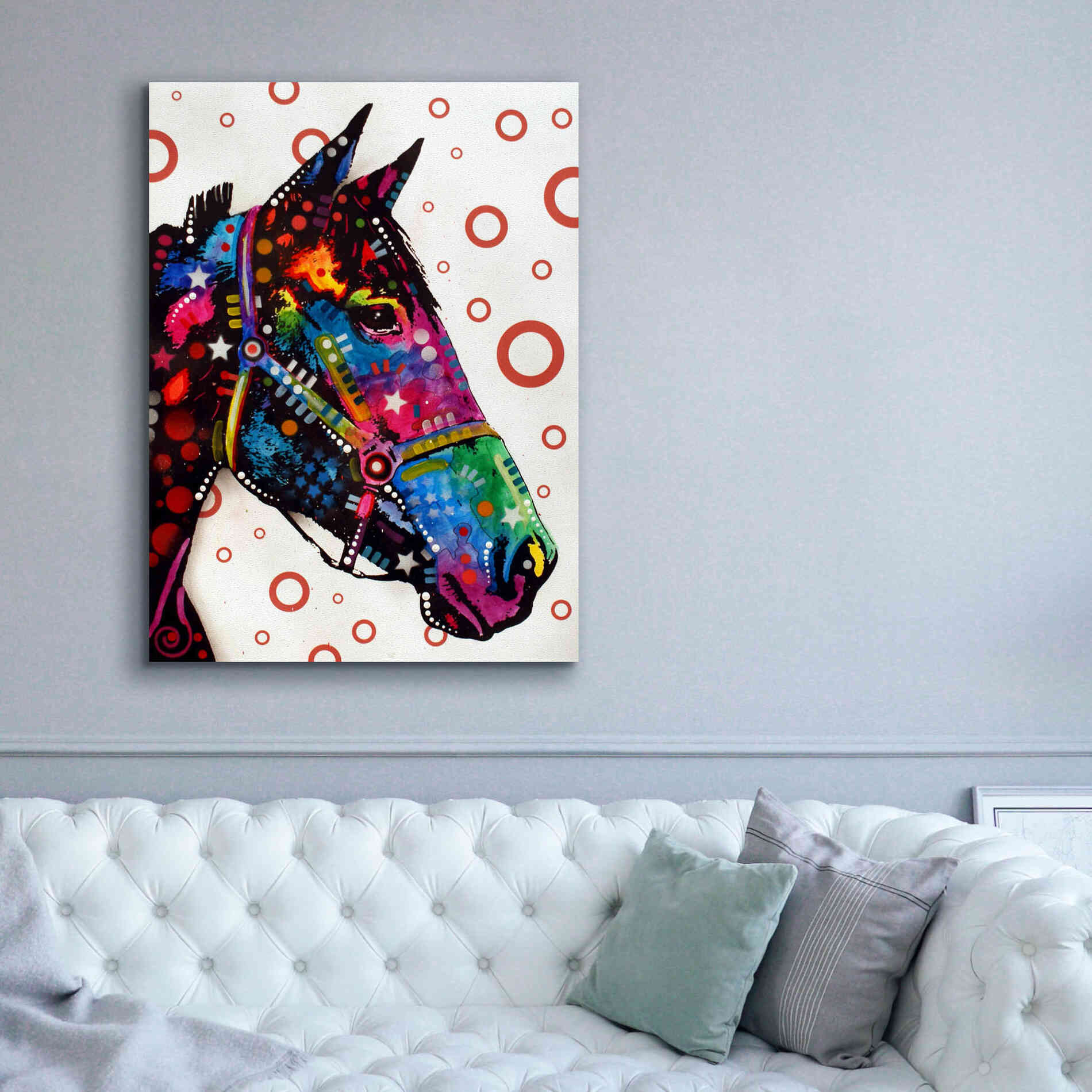 'Horse 1' by Dean Russo, Giclee Canvas Wall Art,40x54