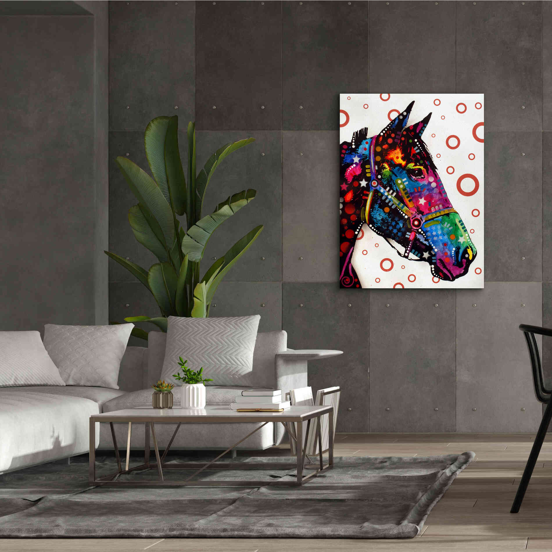 'Horse 1' by Dean Russo, Giclee Canvas Wall Art,40x54
