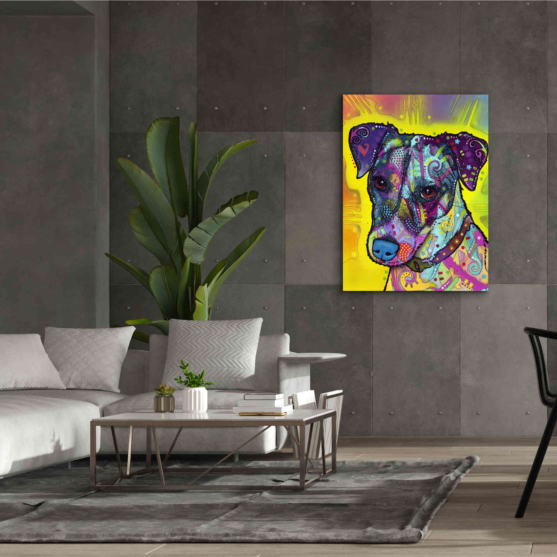 'Jack Russell' by Dean Russo, Giclee Canvas Wall Art,40x54