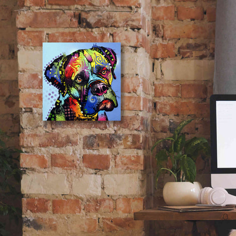 Image of 'Mastiff Warrior' by Dean Russo, Giclee Canvas Wall Art,12x12